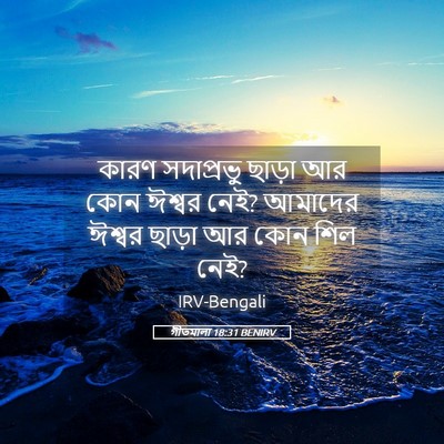 Picture 05 - গীতমালা 18:31 BENIRV - কারণ সদাপ্রভুু - Bible Verse Picture