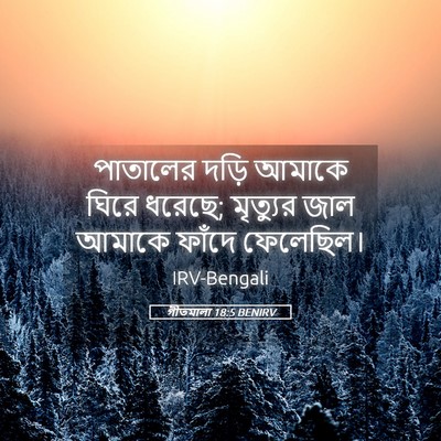Picture 05 - গীতমালা 18:5 BENIRV - পাতালের দড়ি - Bible Verse Picture