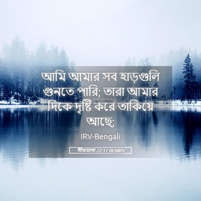 Picture 05 - গীতমালা 22:17 BENIRV - আমি আমার সব - Bible Verse Picture
