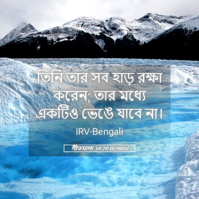 Picture 05 - গীতমালা 34:20 BENIRV - তিনি তার সব হাড় - Bible Verse Picture