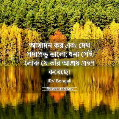 Picture 05 - গীতমালা 34:8 BENIRV - আস্বাদন কর এবং দেখ - Bible Verse Picture