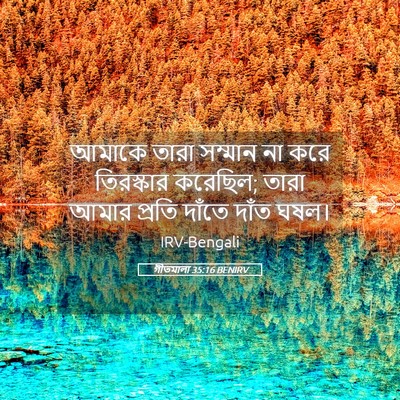 Picture 05 - গীতমালা 35:16 BENIRV - আমাকে তারা সম্মান - Bible Verse Picture