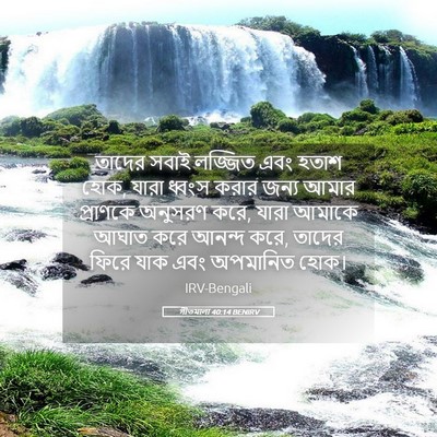 Picture 05 - গীতমালা 40:14 BENIRV - তাদের সবাই লজ্জিত - Bible Verse Picture