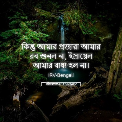 Picture 05 - গীতমালা 81:11 BENIRV - কিন্তু আমার - Bible Verse Picture