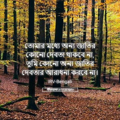 Picture 05 - গীতমালা 81:9 BENIRV - তোমার মধ্যে অন্য - Bible Verse Picture