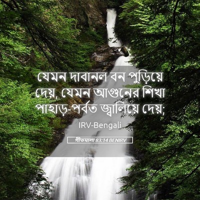 Picture 05 - গীতমালা 83:14 BENIRV - যেমন দাবানল বন - Bible Verse Picture