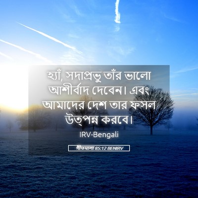 Picture 05 - গীতমালা 85:12 BENIRV - হ্যাঁ, সদাপ্রভুু - Bible Verse Picture