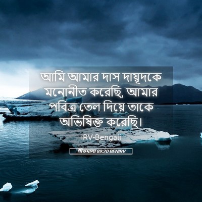 Picture 05 - গীতমালা 89:20 BENIRV - আমি আমার দাস - Bible Verse Picture