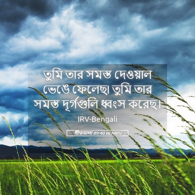 Picture 05 - গীতমালা 89:40 BENIRV - তুমি তার সমস্ত - Bible Verse Picture
