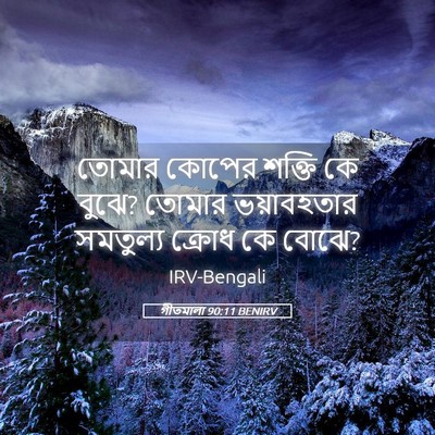 Picture 05 - গীতমালা 90:11 BENIRV - তোমার কোপের শক্তি - Bible Verse Picture