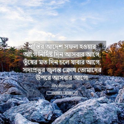 Picture 05 - চফনিয়া 2:2 BENIRV - শাস্তির আদেশ সফল - Bible Verse Picture