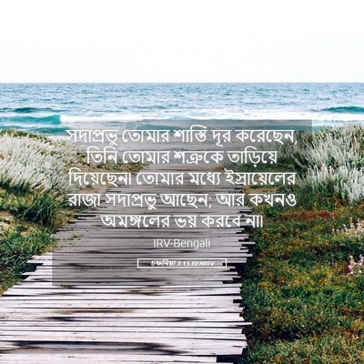 Picture 05 - চফনিয়া 3:15 BENIRV - সদাপ্রভু তোমার - Bible Verse Picture