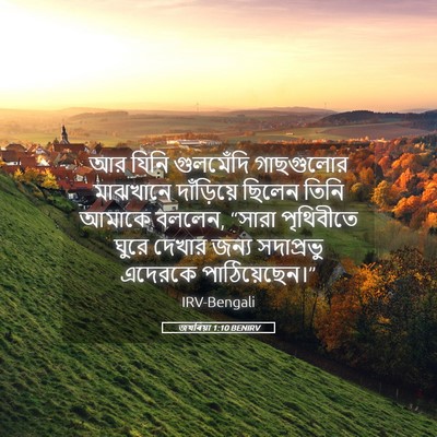 Picture 05 - জখৰিয়া 1:10 BENIRV - আর যিনি গুলমেঁদি - Bible Verse Picture
