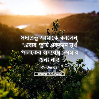 Picture 05 - জখৰিয়া 11:15 BENIRV - সদাপ্রভু আমাকে - Bible Verse Picture