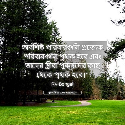 Picture 05 - জখৰিয়া 12:14 BENIRV - অবশিষ্ঠ - Bible Verse Picture