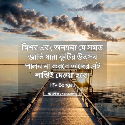 Picture 05 - জখৰিয়া 14:19 BENIRV - মিশর এবং অন্যান্য - Bible Verse Picture