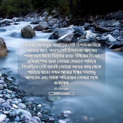 Picture 05 - জখৰিয়া 14:5 BENIRV - তোমরা সদাপ্রভুর - Bible Verse Picture
