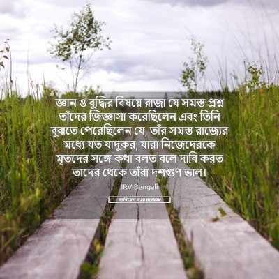 Picture 05 - দানিয়েল 1:20 BENIRV - জ্ঞান ও বুদ্ধির - Bible Verse Picture