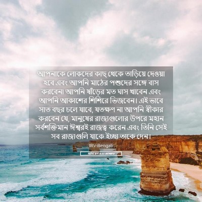 Picture 05 - দানিয়েল 4:25 BENIRV - আপনাকে লোকদের কাছ - Bible Verse Picture