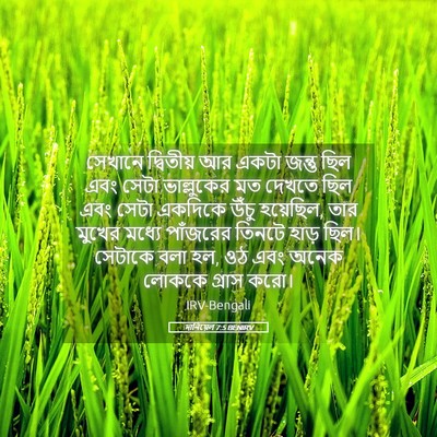 Picture 05 - দানিয়েল 7:5 BENIRV - সেখানে দ্বিতীয় - Bible Verse Picture