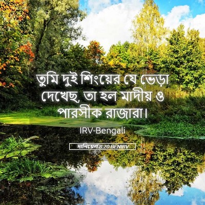 Picture 05 - দানিয়েল 8:20 BENIRV - তুমি দুই শিংয়ের - Bible Verse Picture