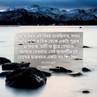 Picture 05 - দানিয়েল 8:5 BENIRV - আমি যখন এই বিষয় - Bible Verse Picture