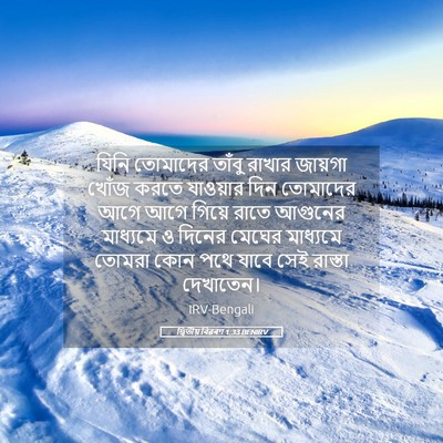 Picture 05 - দ্বিতীয় বিৱৰণ 1:33 BENIRV - যিনি তোমাদের - Bible Verse Picture