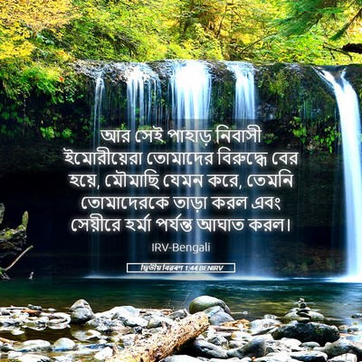 Picture 05 - দ্বিতীয় বিৱৰণ 1:44 BENIRV - আর সেই পাহাড় - Bible Verse Picture