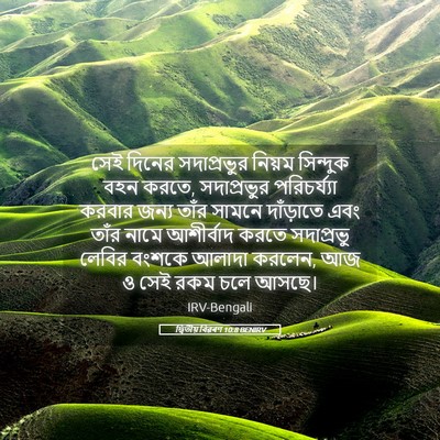 Picture 05 - দ্বিতীয় বিৱৰণ 10:8 BENIRV - সেই দিনের - Bible Verse Picture
