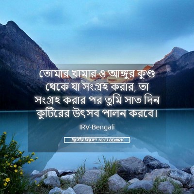 Picture 05 - দ্বিতীয় বিৱৰণ 16:13 BENIRV - তোমার খামার ও - Bible Verse Picture