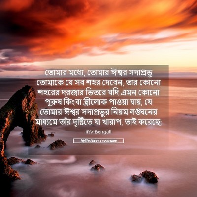 Picture 05 - দ্বিতীয় বিৱৰণ 17:2 BENIRV - তোমার মধ্যে, তোমার - Bible Verse Picture