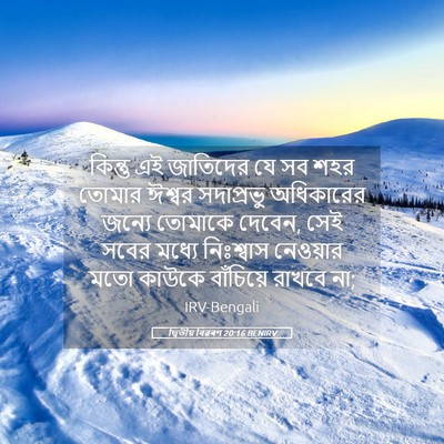 Picture 05 - দ্বিতীয় বিৱৰণ 20:16 BENIRV - কিন্তু এই জাতিদের - Bible Verse Picture