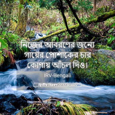 Picture 05 - দ্বিতীয় বিৱৰণ 22:12 BENIRV - নিজের আবরণের - Bible Verse Picture