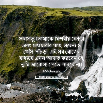 Picture 05 - দ্বিতীয় বিৱৰণ 28:27 BENIRV - সদাপ্রভু তোমাকে - Bible Verse Picture