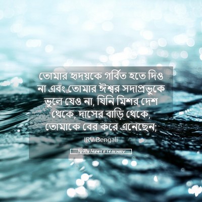 Picture 05 - দ্বিতীয় বিৱৰণ 8:14 BENIRV - তোমার হৃদয়কে - Bible Verse Picture