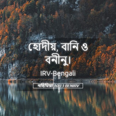 Picture 05 - নহিমিয়া 10:13 BENIRV - হোদীয়, বানি ও - Bible Verse Picture