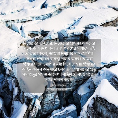Picture 05 - নহিমিয়া 10:29 BENIRV - নিজেদের ভাইদের, - Bible Verse Picture