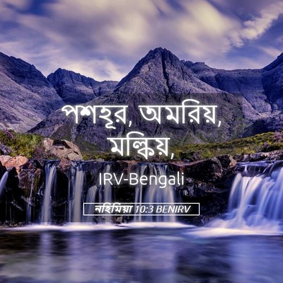 Picture 05 - নহিমিয়া 10:3 BENIRV - পশহূর, অমরিয়, - Bible Verse Picture