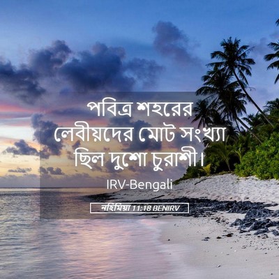 Picture 05 - নহিমিয়া 11:18 BENIRV - পবিত্র শহরের - Bible Verse Picture
