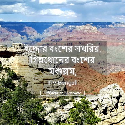 Picture 05 - নহিমিয়া 12:16 BENIRV - ইদ্দোর বংশের - Bible Verse Picture