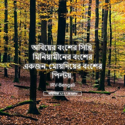 Picture 05 - নহিমিয়া 12:17 BENIRV - অবিয়ের বংশের - Bible Verse Picture