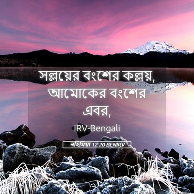 Picture 05 - নহিমিয়া 12:20 BENIRV - সল্লয়ের বংশের - Bible Verse Picture