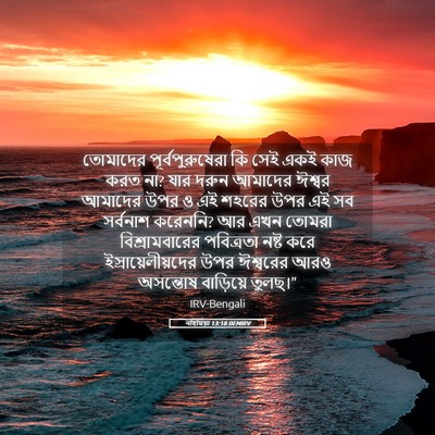 Picture 05 - নহিমিয়া 13:18 BENIRV - তোমাদের - Bible Verse Picture