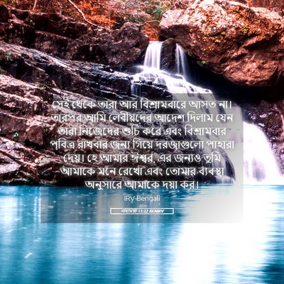 Picture 05 - নহিমিয়া 13:22 BENIRV - সেই থেকে তারা আর - Bible Verse Picture