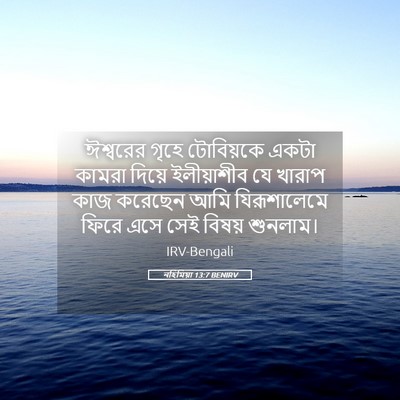 Picture 05 - নহিমিয়া 13:7 BENIRV - ঈশ্বরের গৃহে - Bible Verse Picture