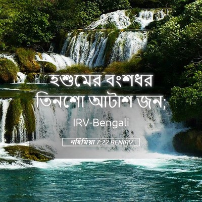 Picture 05 - নহিমিয়া 7:22 BENIRV - হশুমের বংশধর - Bible Verse Picture