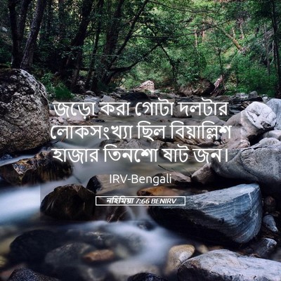 Picture 05 - নহিমিয়া 7:66 BENIRV - জড়ো করা গোটা - Bible Verse Picture