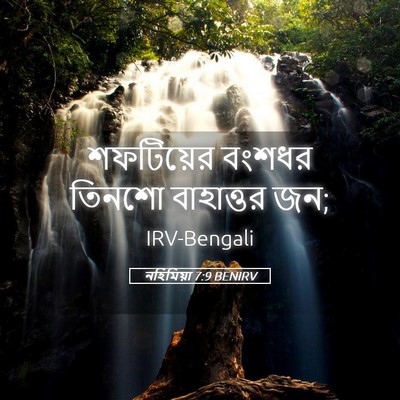 Picture 05 - নহিমিয়া 7:9 BENIRV - শফটিয়ের বংশধর - Bible Verse Picture