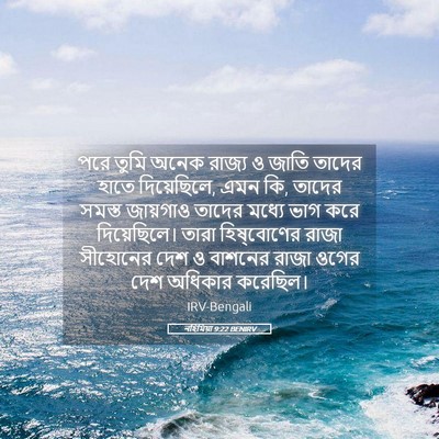 Picture 05 - নহিমিয়া 9:22 BENIRV - পরে তুমি অনেক - Bible Verse Picture