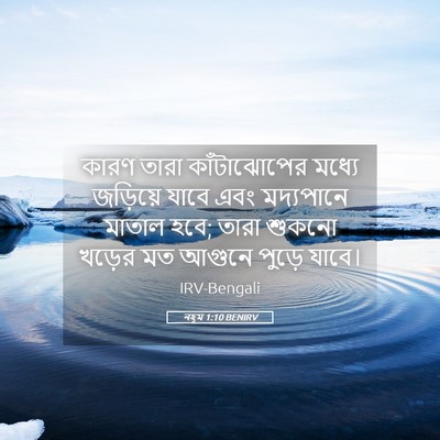 Picture 05 - নহূম 1:10 BENIRV - কারণ তারা - Bible Verse Picture